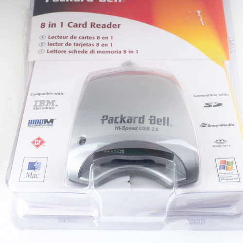 Packard Bell PB-CR400 8-in-1 External Multi-Card Reader New