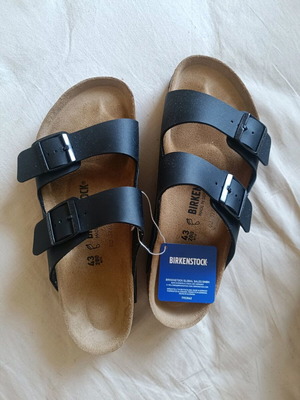 Birkenstock Arizona πέδιλα No 43 καινούρια, μαύρα
