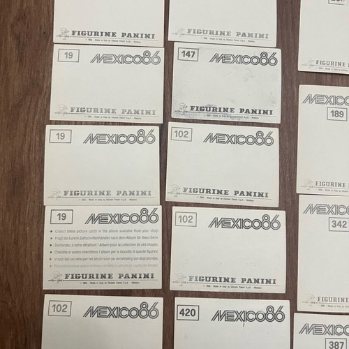 Αυτοκόλλητα Panini Mexico 86 μεταχειρισμένα, πακέτο 28 τεμαχίων