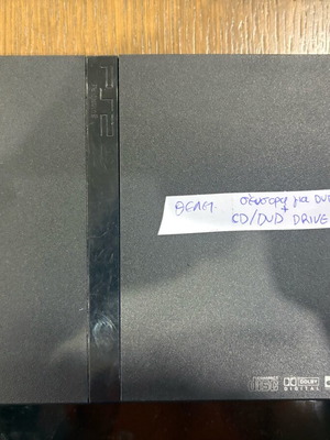 Sony PlayStation 2 slim μεταχειρισμένο για ανταλλακτικά με πρόβλημα στο cd drive