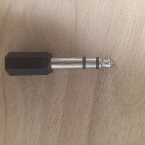 Adapter Converter 6.5mm male to 3.5mm female used