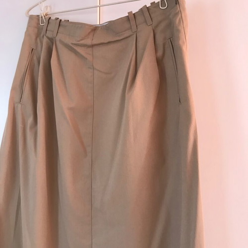 Vintage Jaeger skirt used, beige, 100% cotton, size XXL