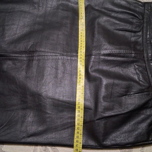 Napa leather skirt used, black, size L