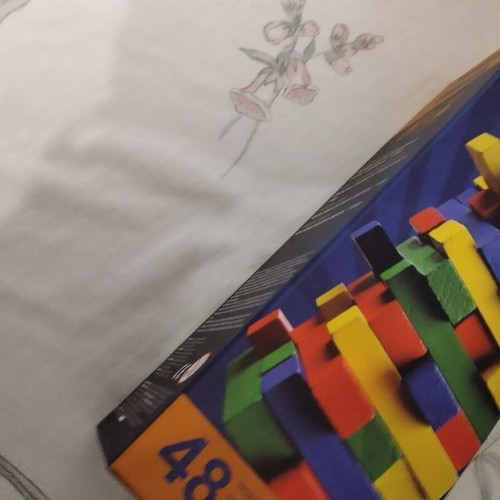 Tumblin' Tower game new, 48 colorful wooden pieces