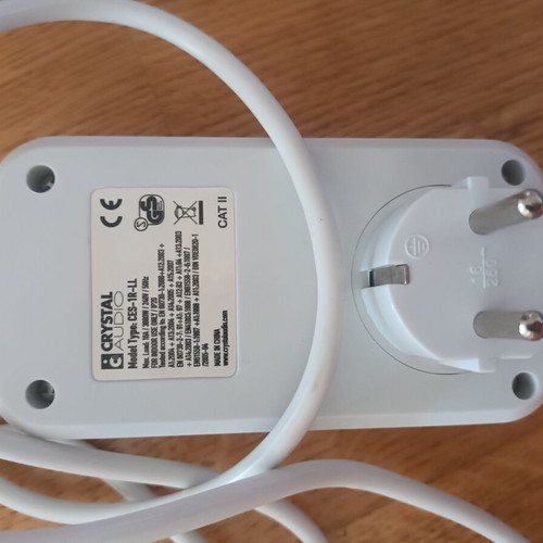 Crystal Audio Energy Saver single socket with switch CES-1R-LL like new