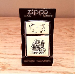 Zippo Scrimshaw Ship Lighter 359 στο κουτί του (Συλλεκτικος) Μοντέλο  Zippo VII