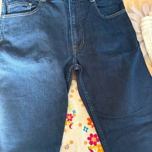 Lacoste denim pants like new, size 33-34, blue