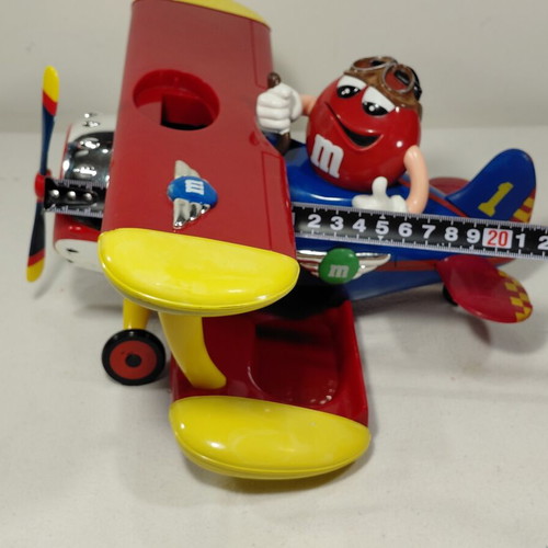 M&M's airplane plastic figure used, large