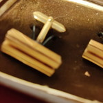 Gold-plated cufflinks like new