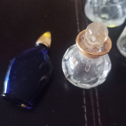 Empty perfume bottles and miniatures used, set of 13 pieces
