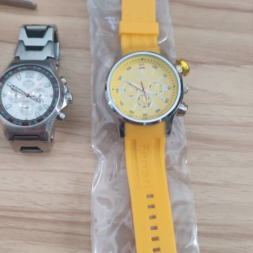 Regolo men's chronograph watch with free silicone strap watch