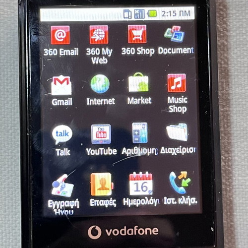 Vodafon Smartphone 3G used, good battery, Android system