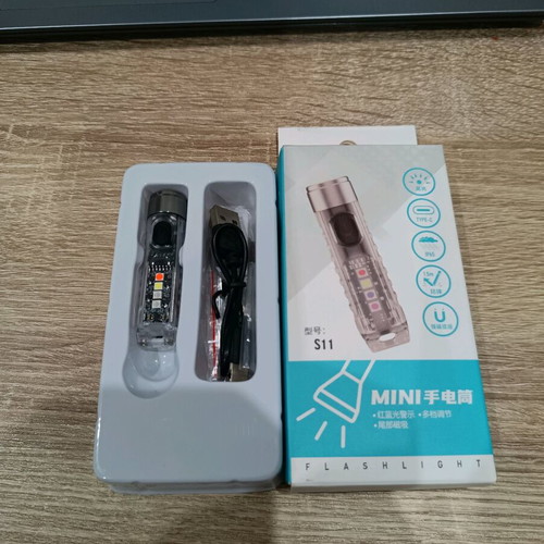 Luminus SST20 LED 400LM Keychain Flashlight New with Type-C Charging and UV Light