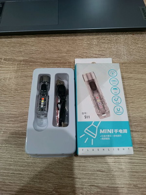 Φακός Μπρελόκ Luminus SST20 LED 400LM Καινούργιο με Φόρτιση Type-C και Φως UV