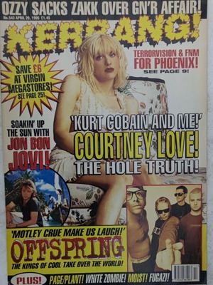 Kerrang magazine issue 543 April 1995 used, English edition