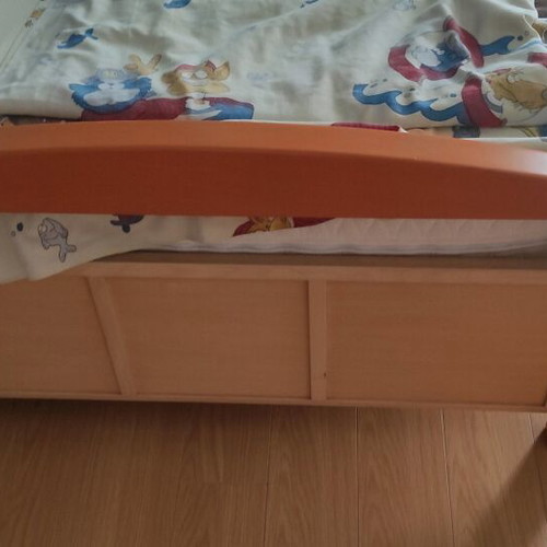 Single bed used with mattress