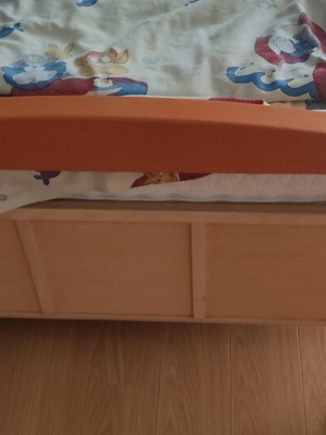 Single bed used with mattress
