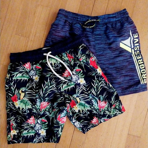 Children's swimwear used, set of 2, size 134, multicolor