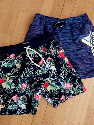 Children's swimwear used, set of 2, size 134, multicolor