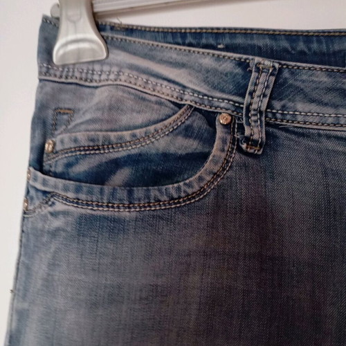 Jean pants straight fit like new, XXL, gray and blue