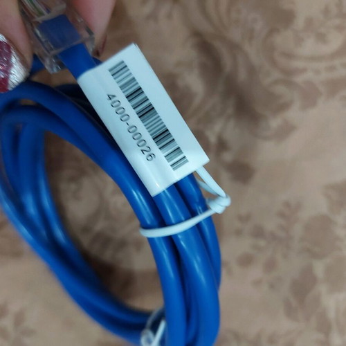 Network cables new, set of 2, UTP LAN, white and blue