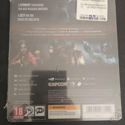 Resident Evil 2 Xbox One game new, sealed