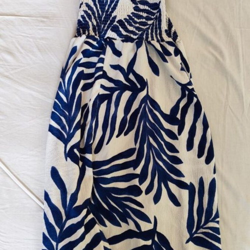 Summer dress with blue details size S like new by H&M