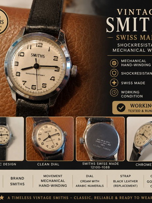 Smiths Vintage Swiss Made Mechanical Watch Used, Women's