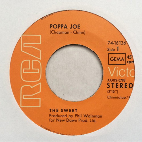 The Sweet Poppa Joe / Jeanie vinyl record used, rock