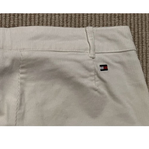 Tommy Hilfiger slim corduroy pants like new, size Small, ecru