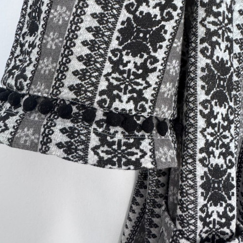 Boho cotton dress size S like new, black and white