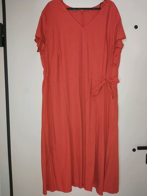 Samoon orange plus size midi dress like new with side tie