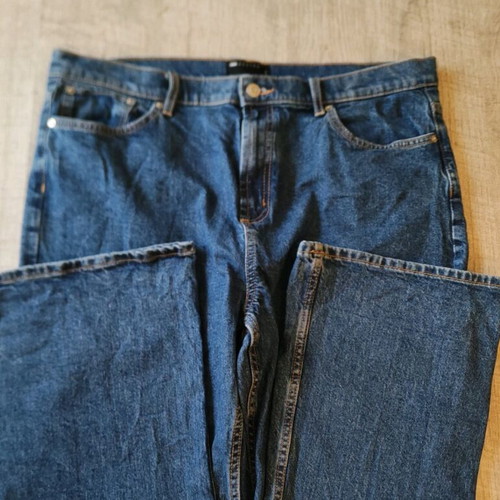 Asos women's jeans used, blue flare, size XXXL