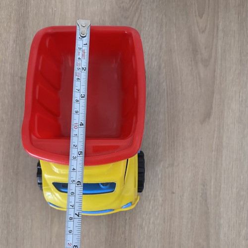 Plastic toy trucks used, pack of 3