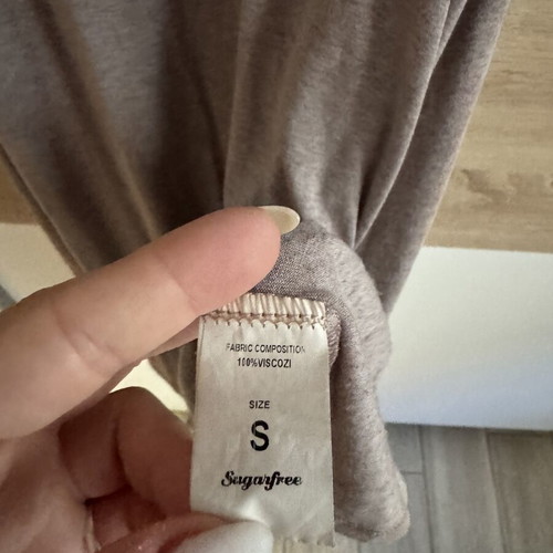 Sugarfree long elastic dress like new, brown, size S
