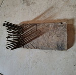 Antique wool comb tool restored