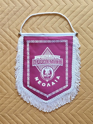 Proodeftiki Neolaia Sports Club Banner like new, authentic