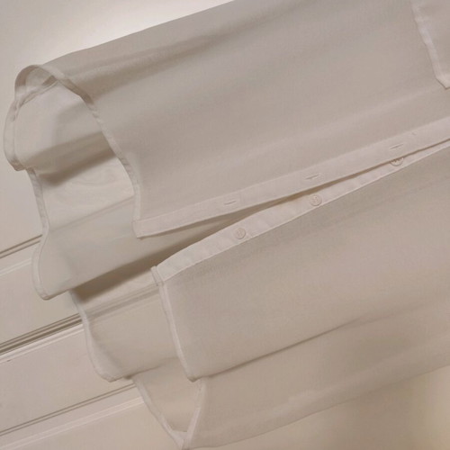 Bershka shirt transparent and airy like new, white, size S