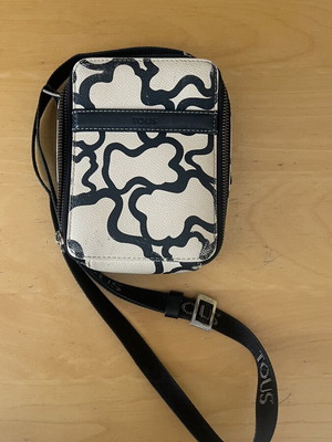 Tous crossbody bag used, black and beige