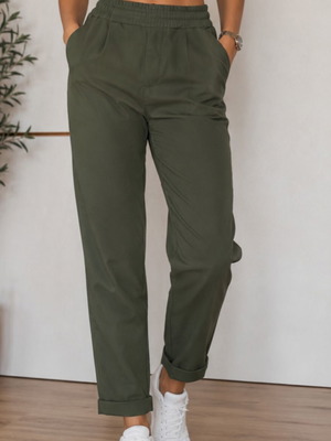 Celestino women's pants size L like new, olive green