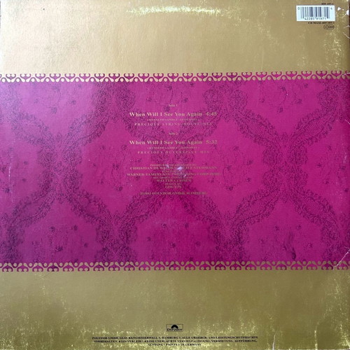 Thomas Anders When Will I See You Again The Remixes vinyl used