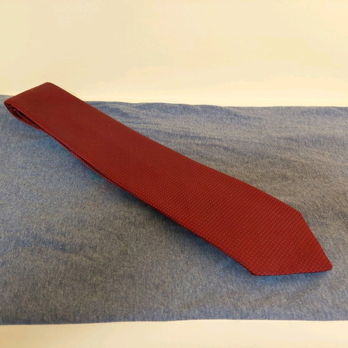 PAGONI silk tie burgundy like new made in Italy