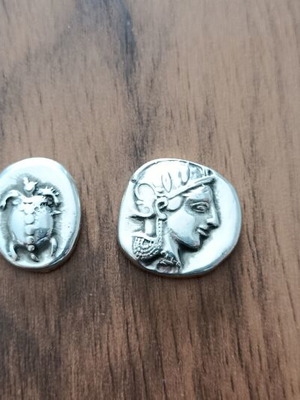 Imitation ancient coins like new, set of two