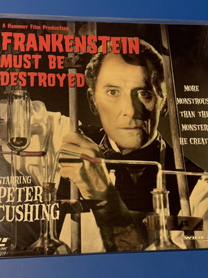 Frankenstein Must Be Destroyed Laserdisc used
