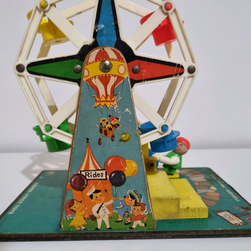 Fisher Price 969 Ferris Wheel used, collectible vintage toy