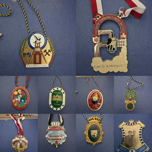 Collection of 10 New German Carnival Collectible Medals 1999-2000