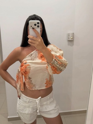 Zini boutique blouse, white
