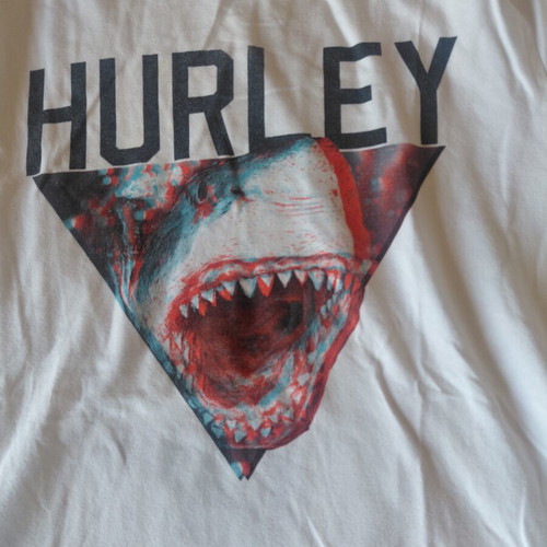 Hurley T Shirt Size 12-13 Like New, White
