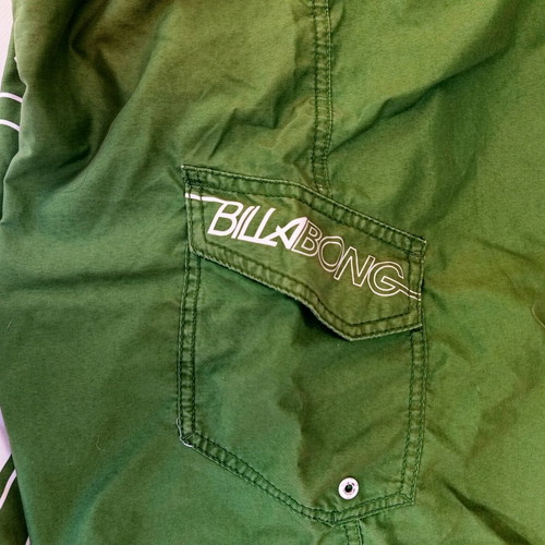 Billabong Men's Swimwear in green color size 33