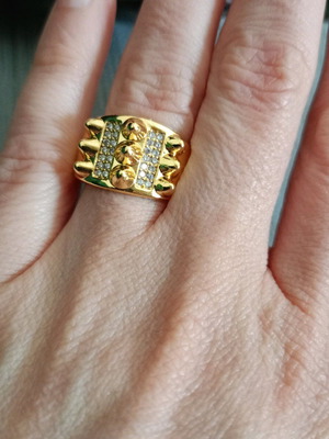 Bling δαχτυλίδι σαν καινούργιο, χρυσαφί